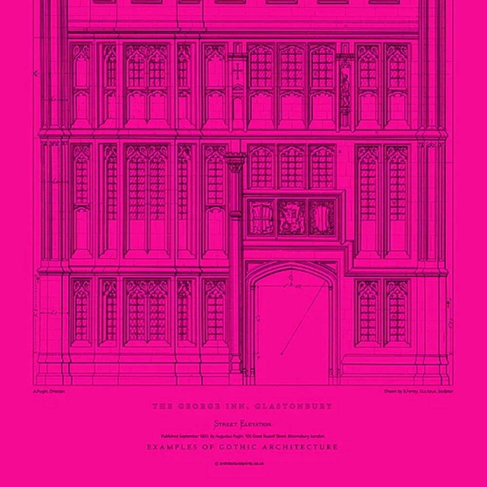 Architectural Print: The George Inn Street Elevation / Size A2 - Picture 3 of 5